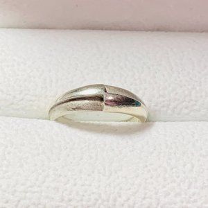 Y2K Vintage 90s 925 Sterling Silver Geometric Ring